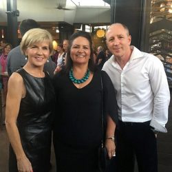 Jackie with Julie Bishop, Former Foreign Minister & Luke Howarth, Federal MP for Petrie